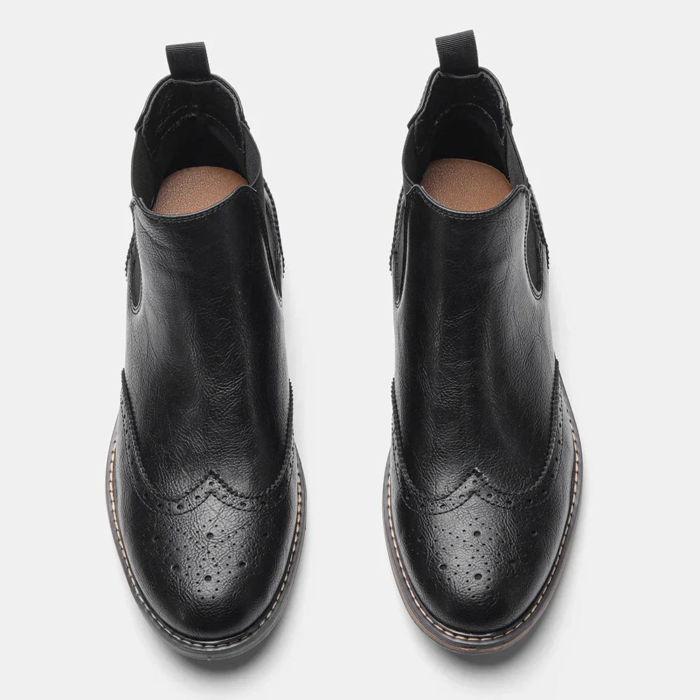 Men's Classic Chelsea Boots with Durable Sole