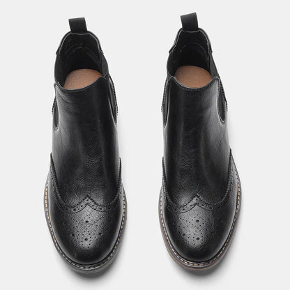 Men's Classic Chelsea Boots with Durable Sole