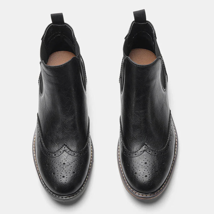 Men's Classic Chelsea Boots with Durable Sole