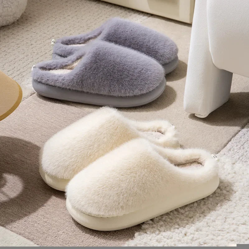 Women’s Cozy Fluffy Slip-On Slippers