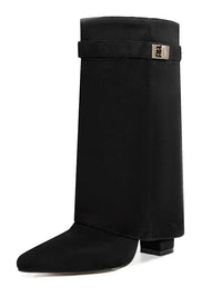 Pantalón corto de ante negro
