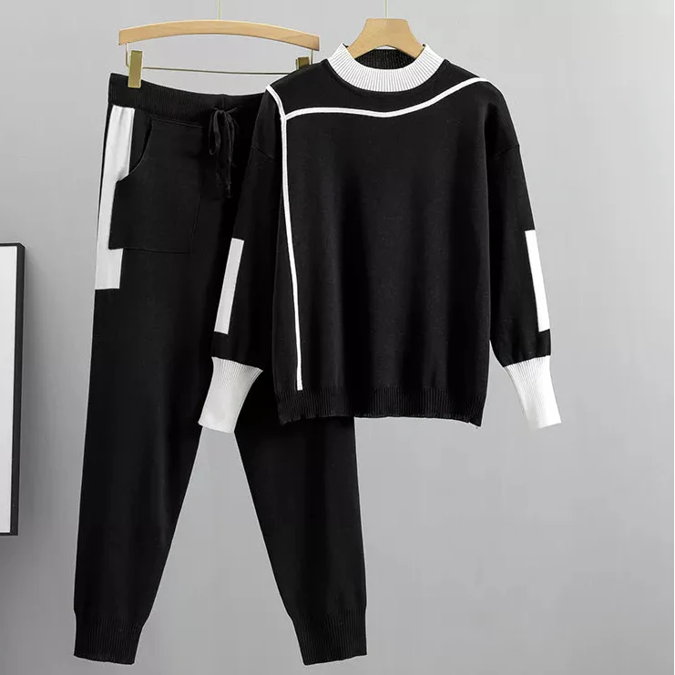Women’s Casual Lounge Sweater Pants Set