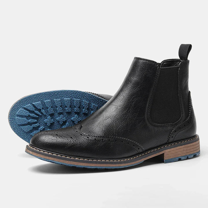Men's Classic Chelsea Boots with Durable Sole