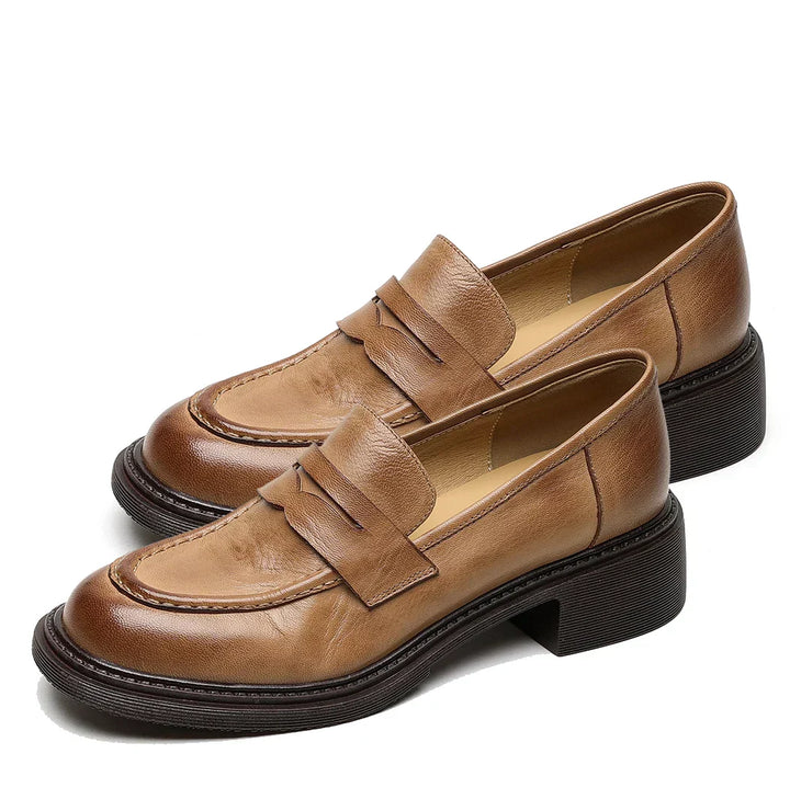 Classic Women’s Leather T-Strap Shoes