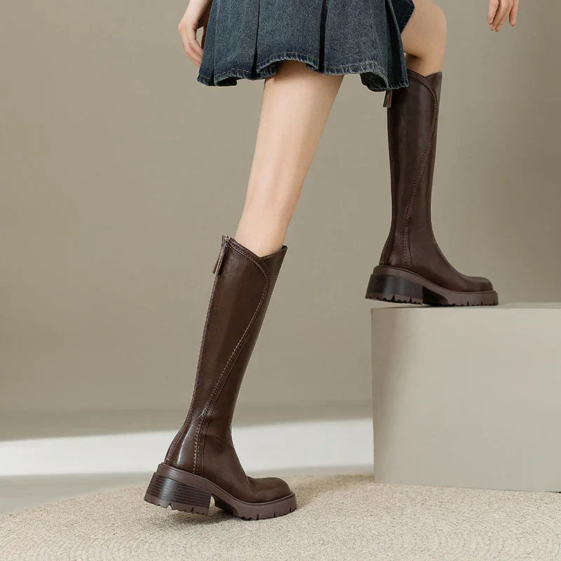 Botas ortopédicas de cuero prémium para mujer