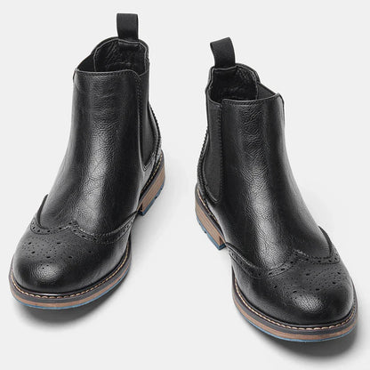 Men's Classic Chelsea Boots with Durable Sole