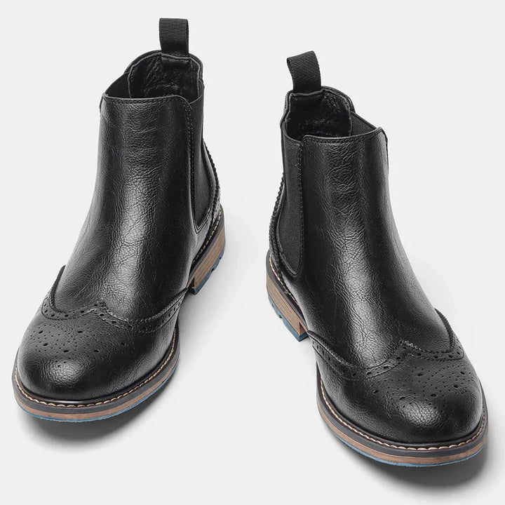 Men's Classic Chelsea Boots with Durable Sole