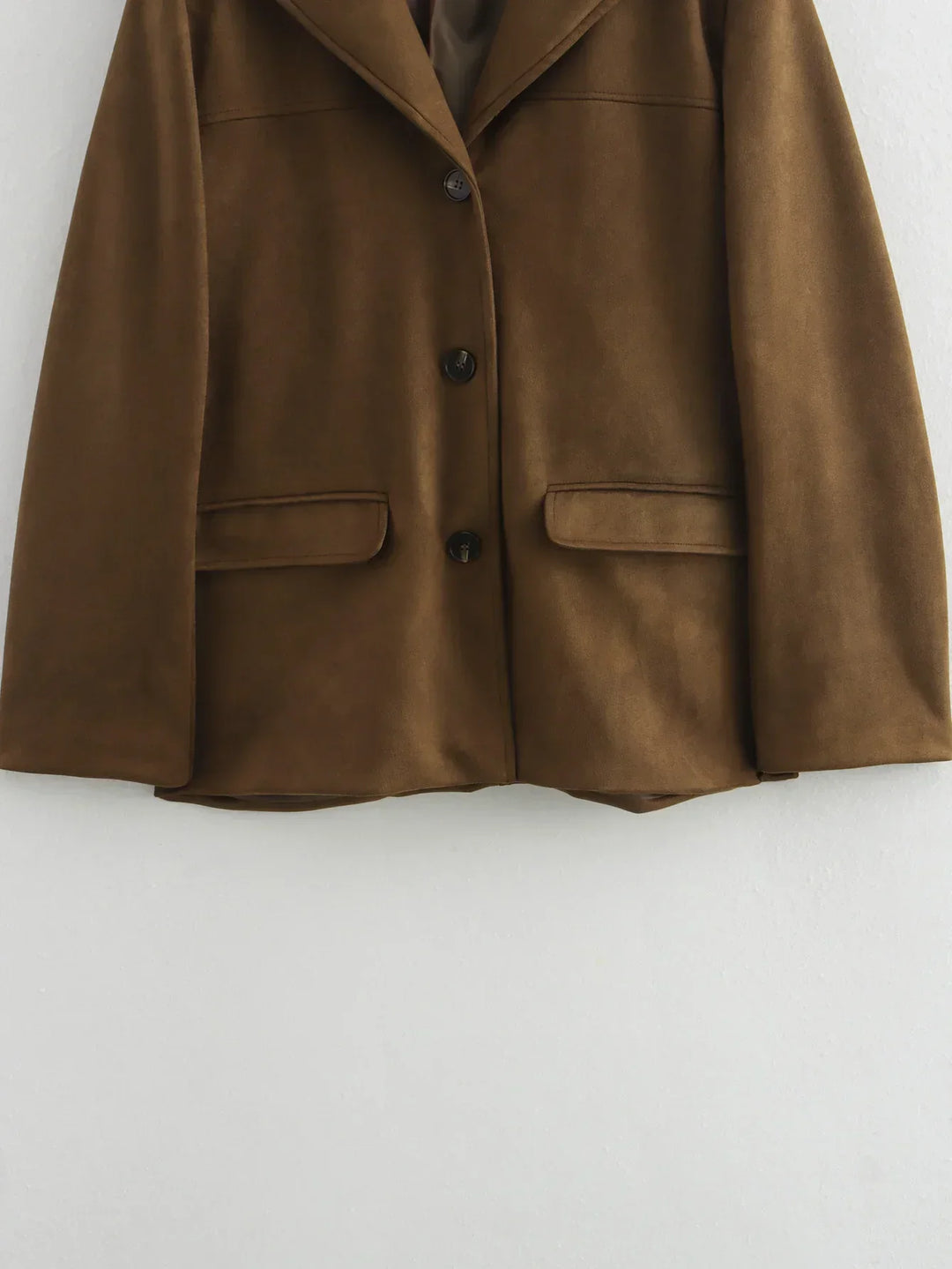 Women's Casual Buttoned Oversized Jacket