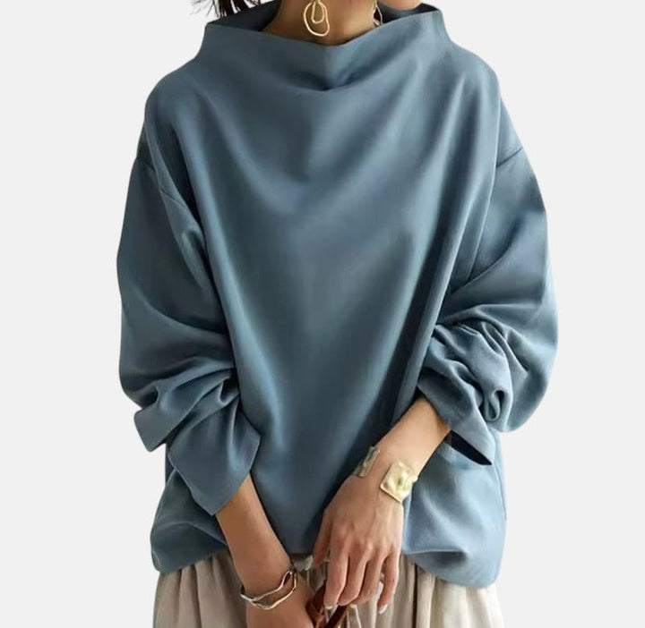 Jersey de cuello alto elegante