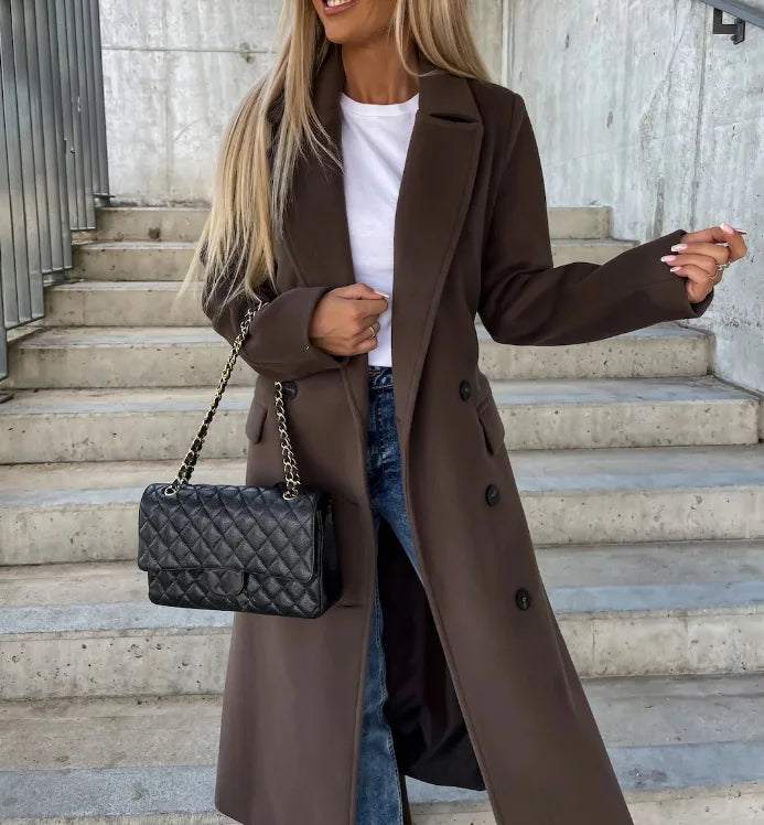 Women’s Classic Long Sleeve Trench Coat