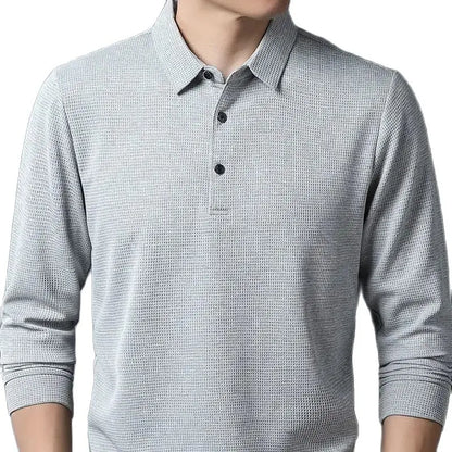 Casual Waffle Polo Shirt