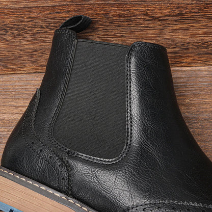 Men's Classic Chelsea Boots with Durable Sole
