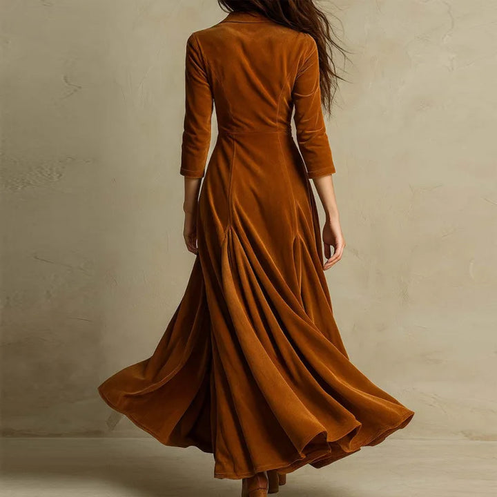 Vestido Largo de Terciopelo