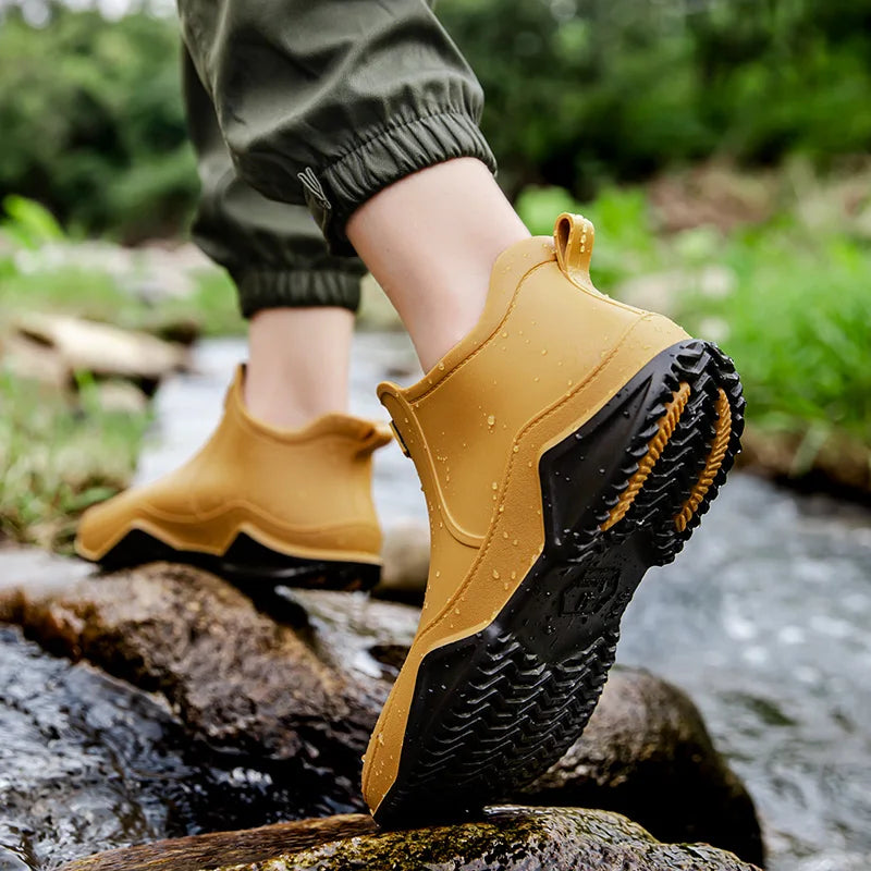 Botas impermeables sin cordones para mujer