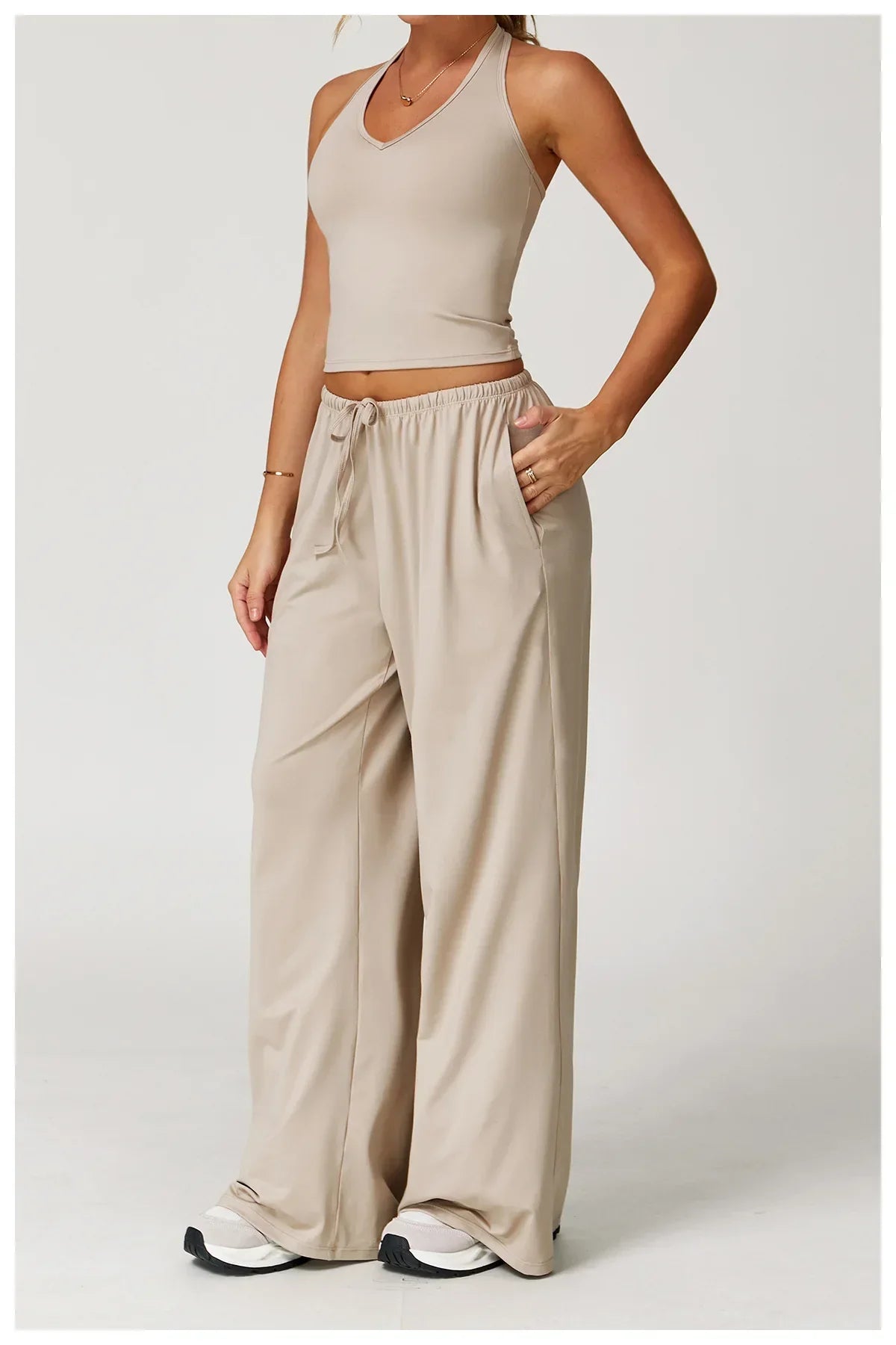 Women’s Winter Casual Wide Leg Loose Fit Pants