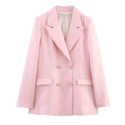 Chic Formal Suit Set with Tailored Long Blazer for Women