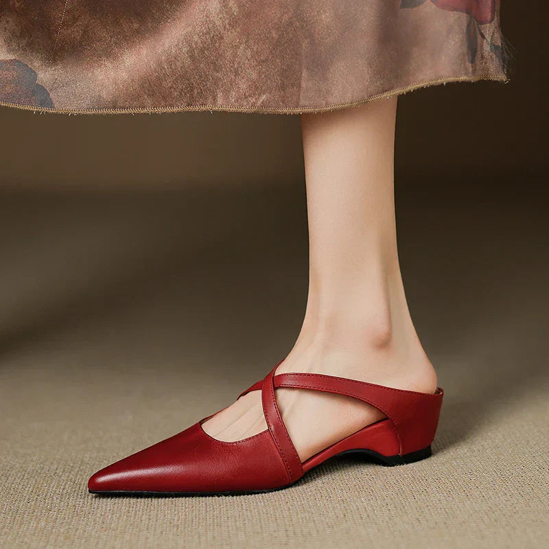 Genuine Leather Mules