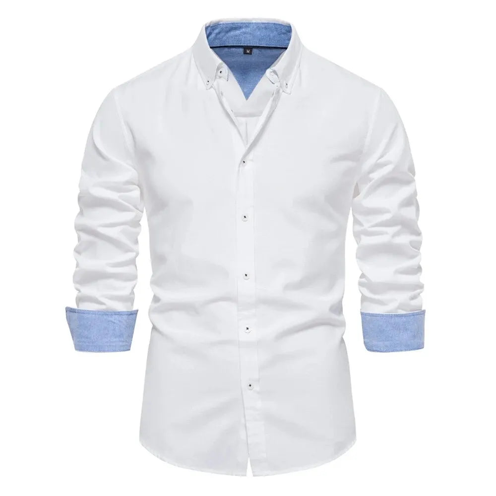 Camisa de corte entallado Sleek Comfort