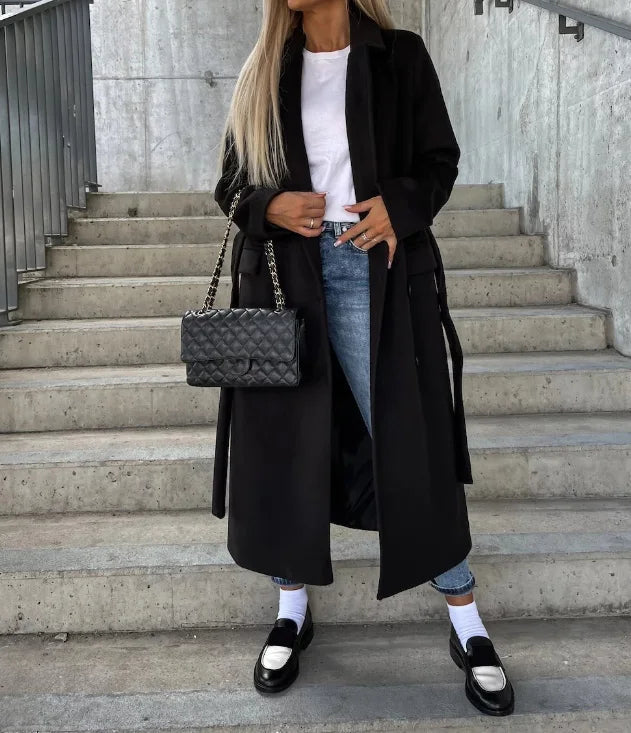Women’s Classic Long Sleeve Trench Coat