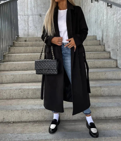 Women’s Classic Long Sleeve Trench Coat