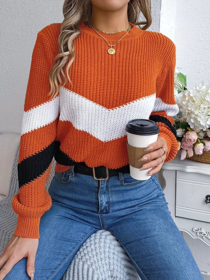 Relaxed Fit Winter Stripe Sweater