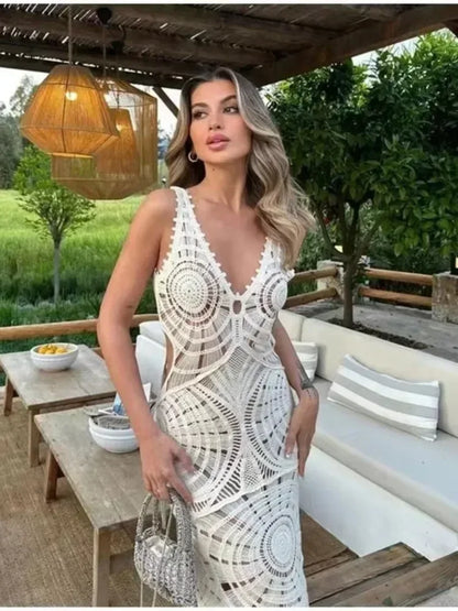 V-Neck Maxi Dress