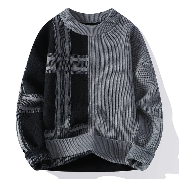 Men’s Winter Colorblock Crew Sweater