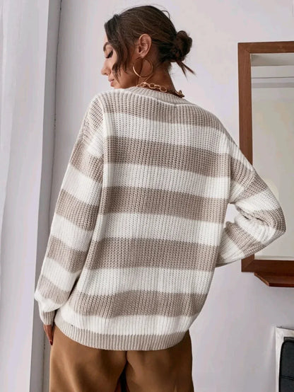 Cozy Multicolor Knit Pullover