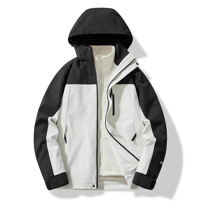 Men’s Winter Hooded Ski Zip Up Jacket