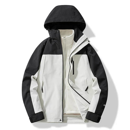 Men’s Winter Hooded Ski Zip Up Jacket