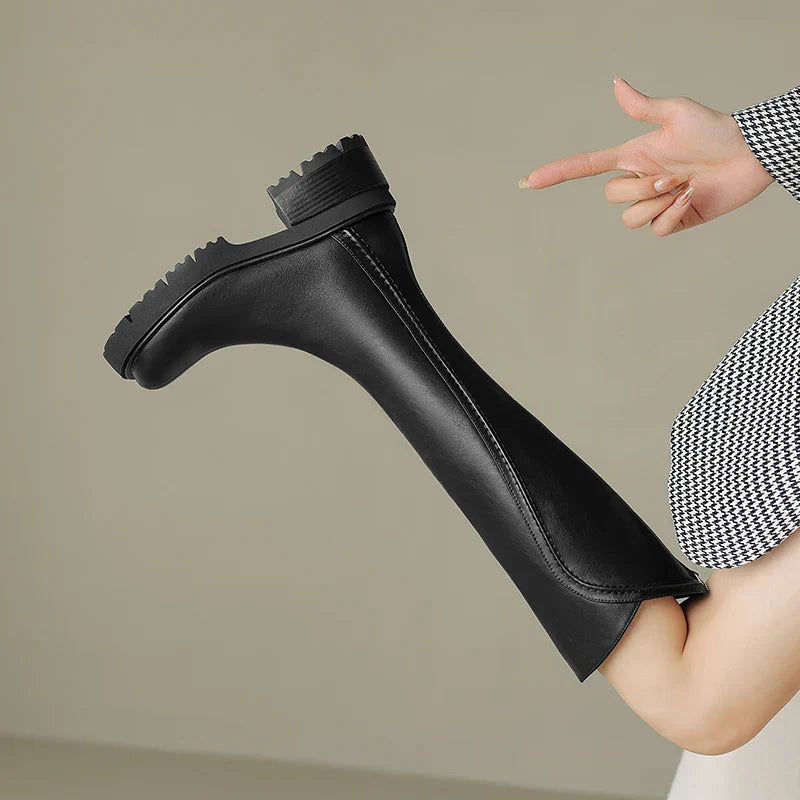 Botas ortopédicas de cuero prémium para mujer