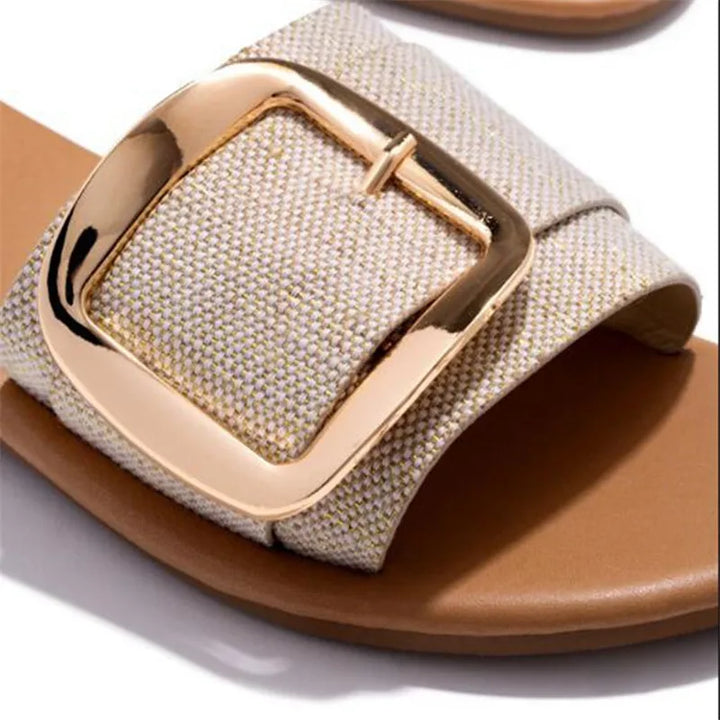 Luxe Buckle Slides