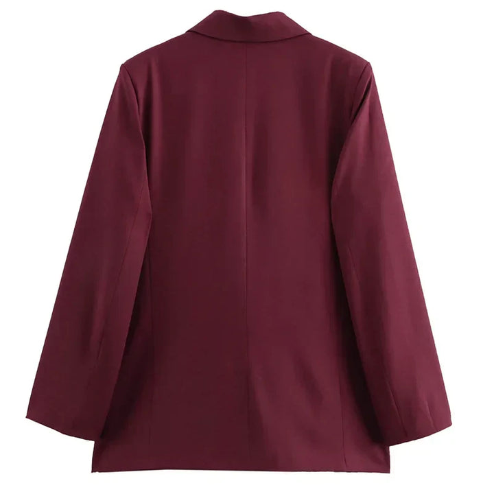 Women's Double-Breasted Blazer Suit