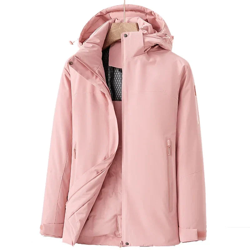 Women's Waterproof Winter Jacket With Fleece Lining
