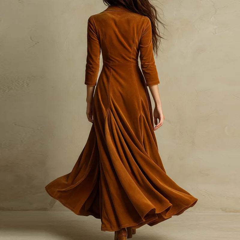 Vestido Largo de Terciopelo