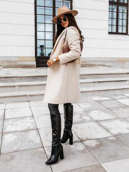 Women’s Trendy Double-Breasted Long Coat