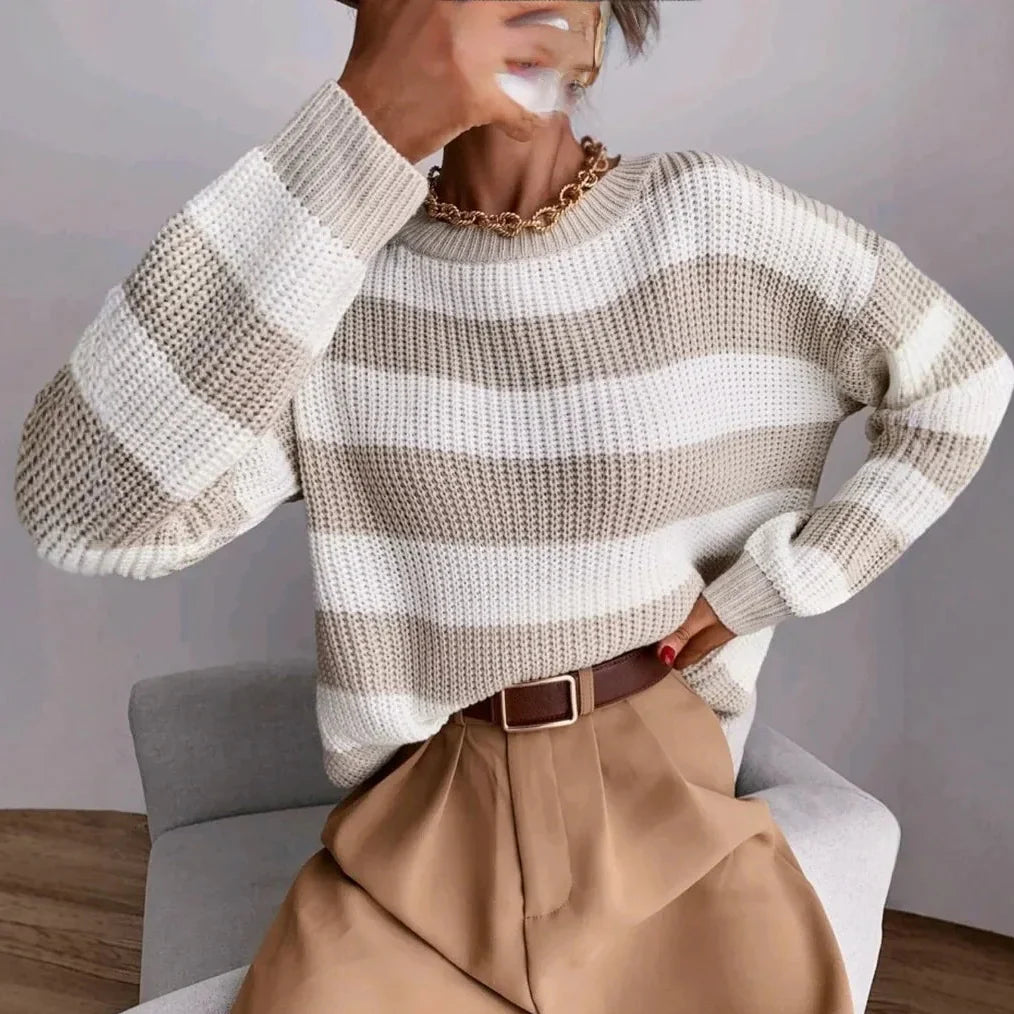 Cozy Multicolor Knit Pullover