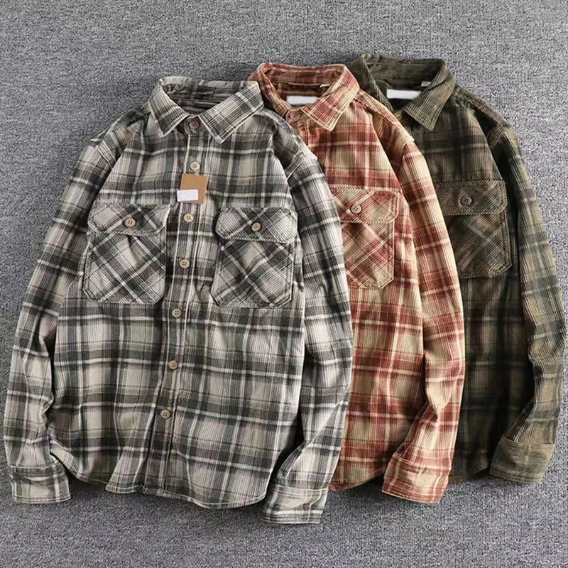 Men’s Casual Plaid Flannel Shirt