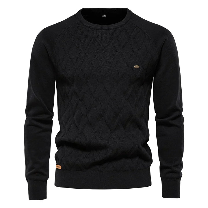 Suéter de hombre con diseño de rombos