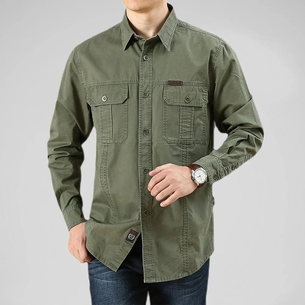 Men’s Utility Work Shirt with Pockets