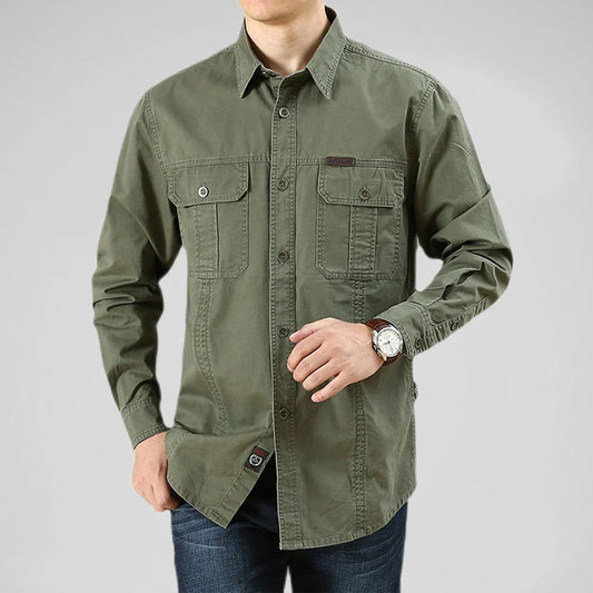 Men’s Utility Work Shirt with Pockets