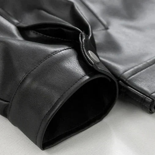 Men’s Oversized Leather Bomber Jacket