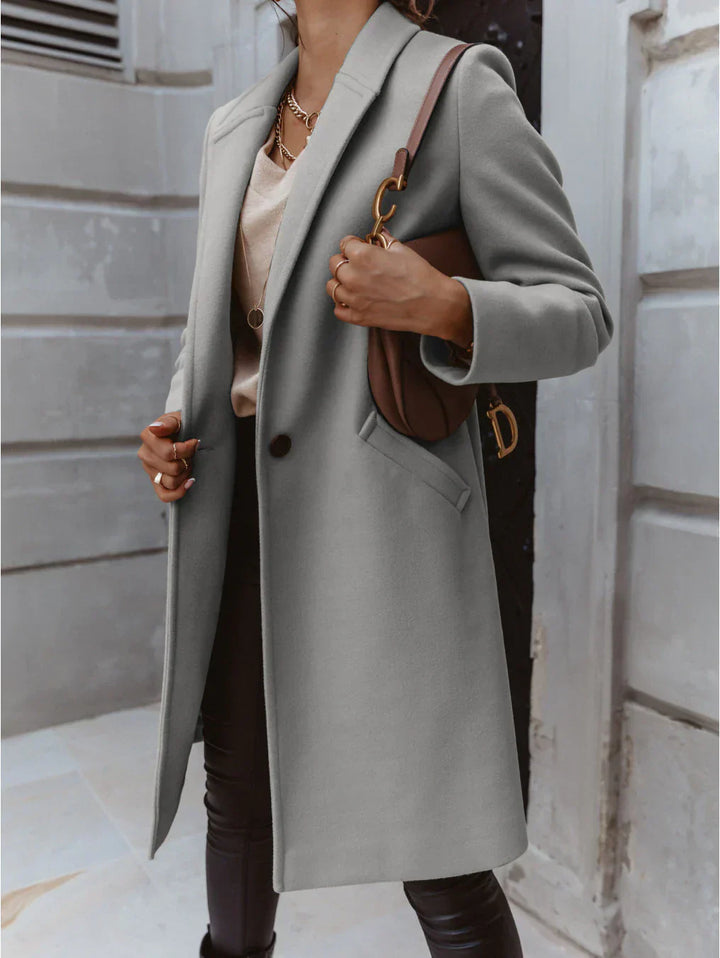 Women’s Trendy Double-Breasted Long Coat