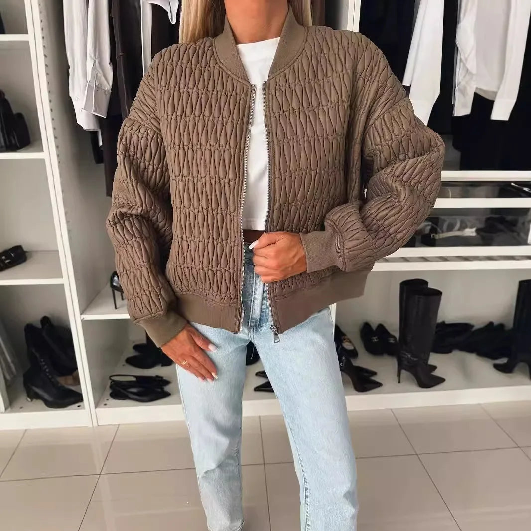 Chaqueta bomber acolchada con estilo