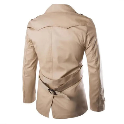 Gabardina de Hombre Corte Ajustado de Largo Medio