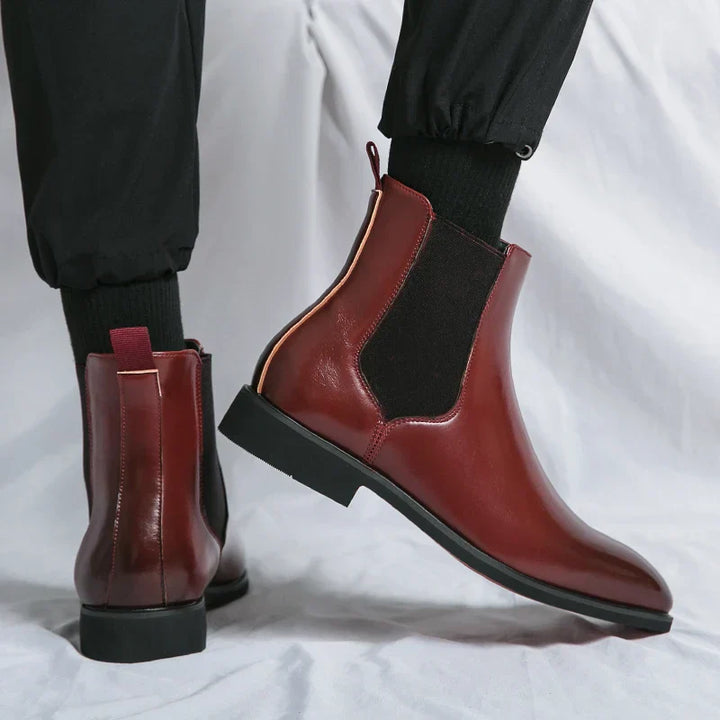 Elegant Leather Chelsea Boots for Men