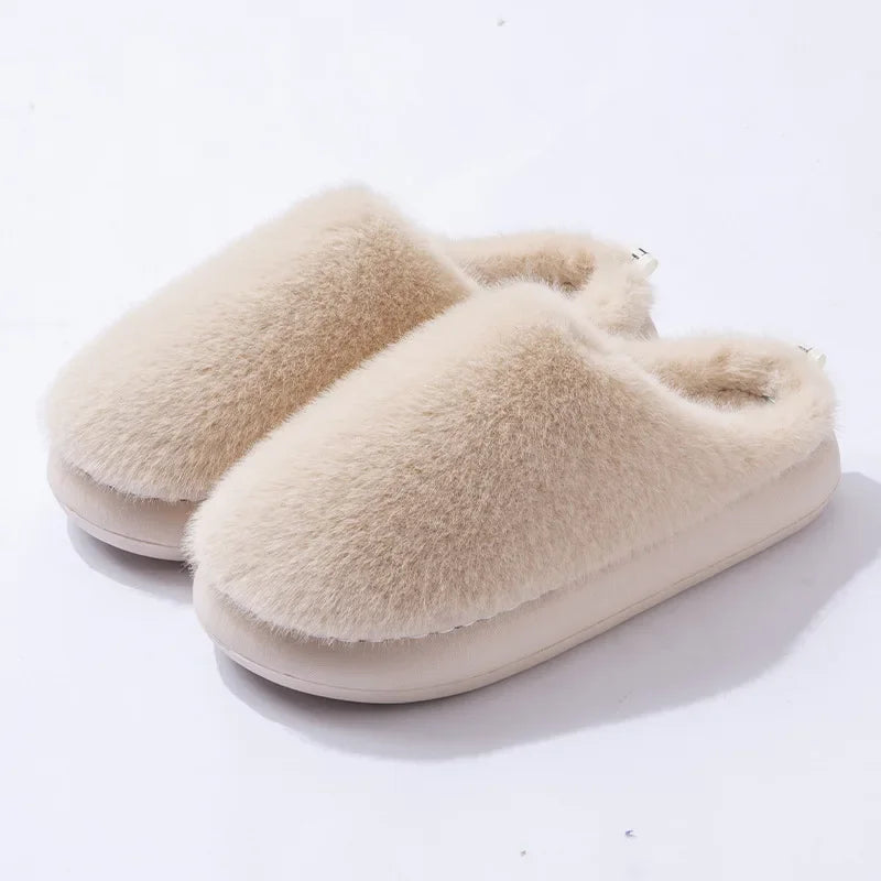 Women’s Cozy Fluffy Slip-On Slippers