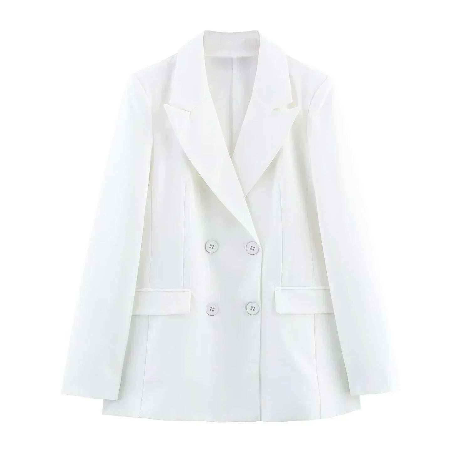 Chic Formal Suit Set with Tailored Long Blazer for Women