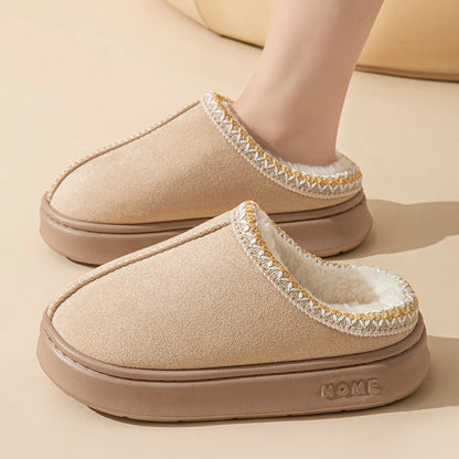 Women’s Plush Fur Slip-On Slippers