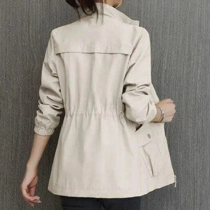 Gabardina impermeable relajada para mujer